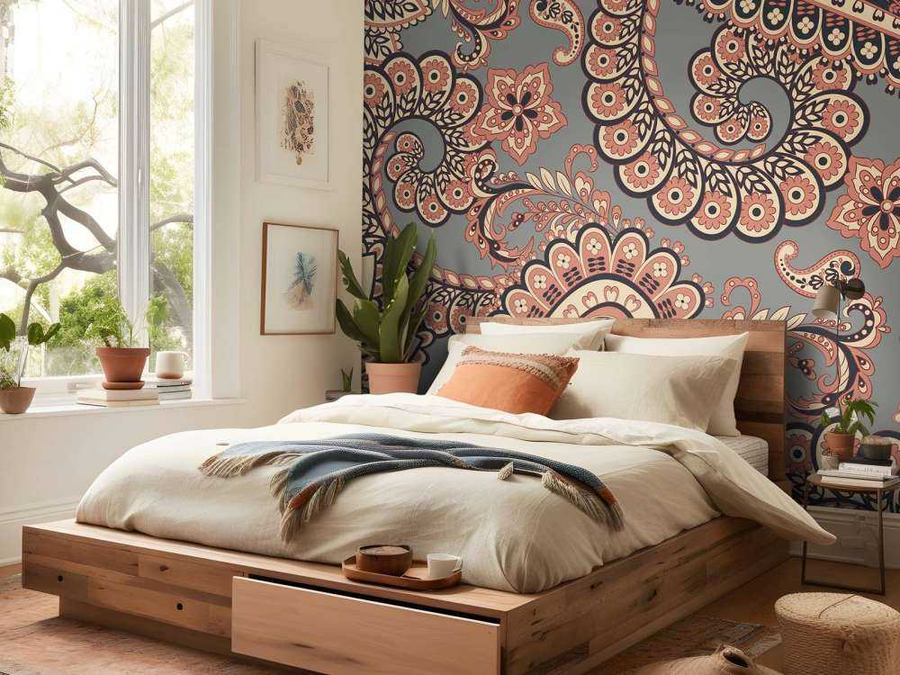 Motifs de fleurs indiennes anciennes