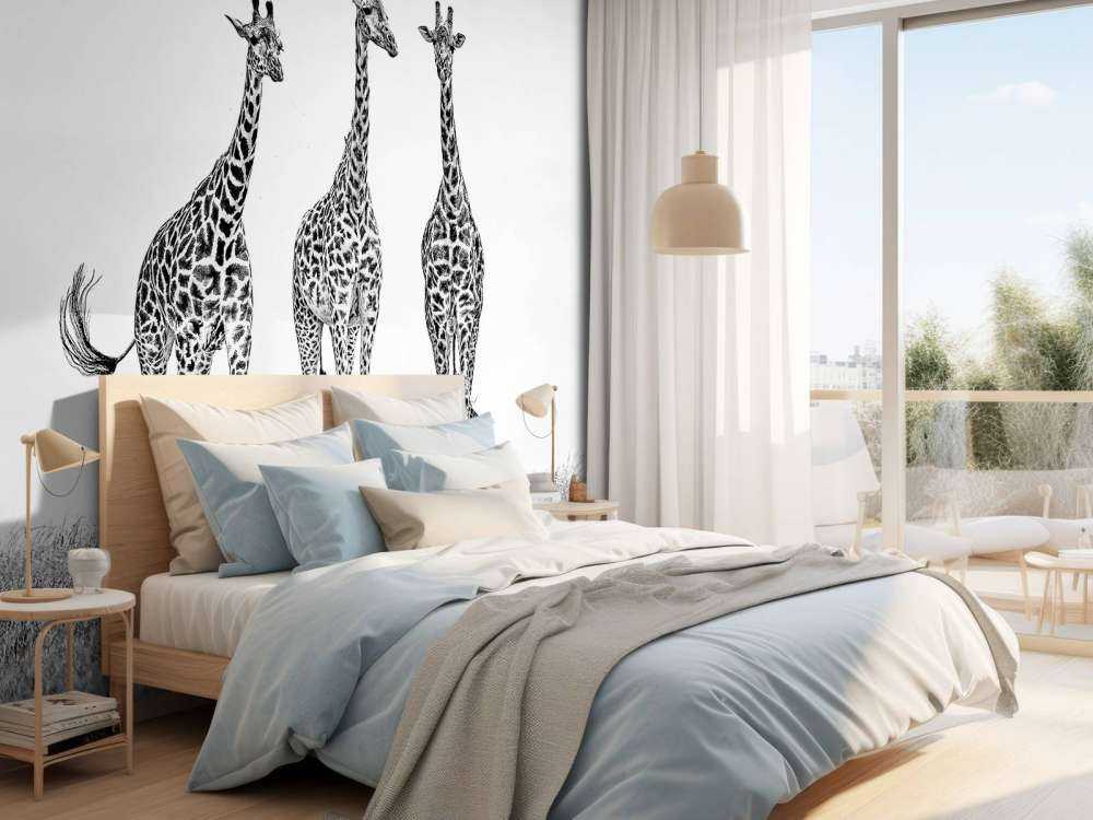 Giraffes in the Mara plains