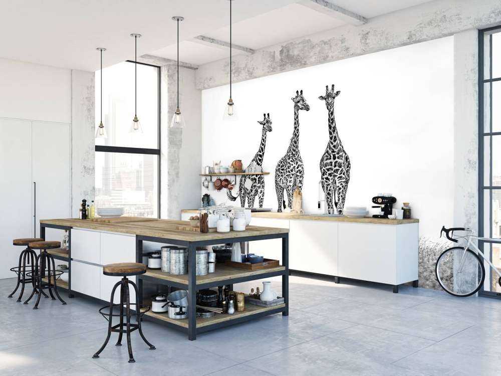 Giraffes in the Mara plains