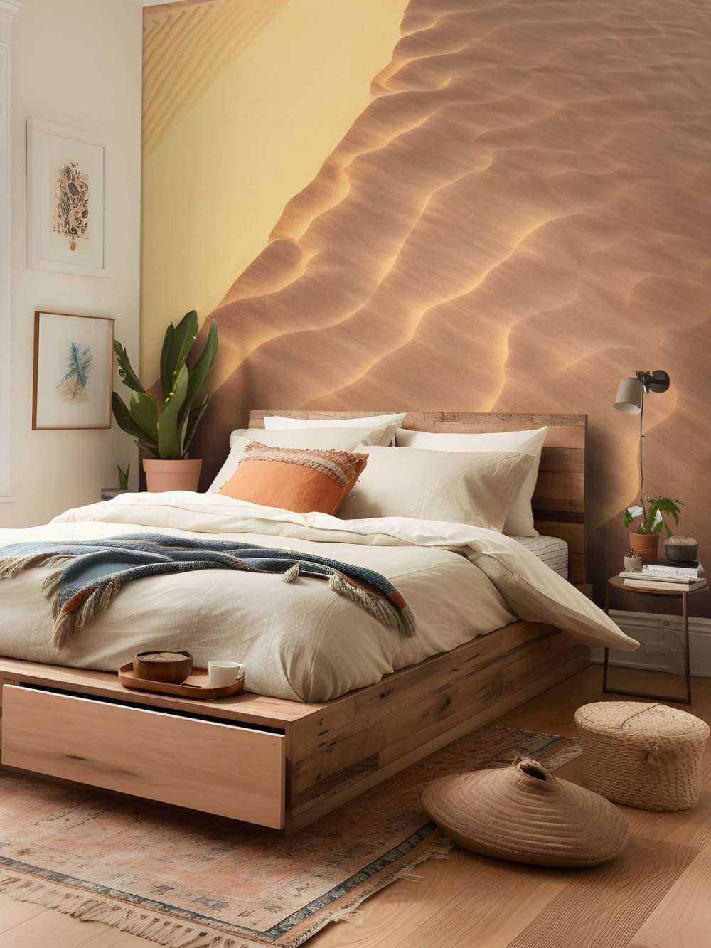 Dunes de sable vues d'en haut