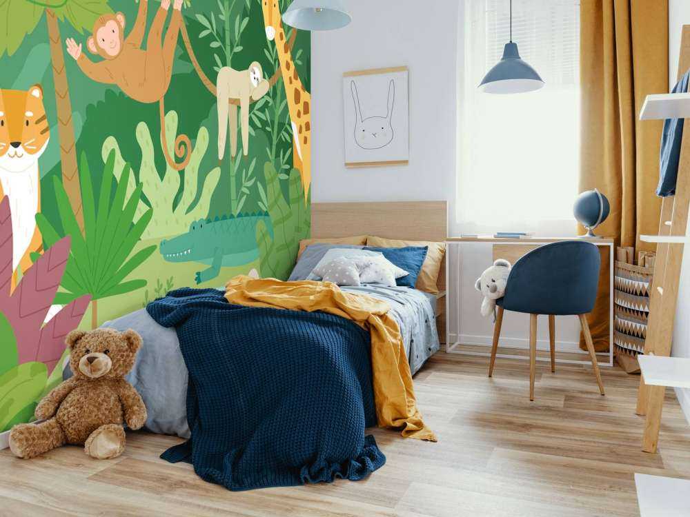 Animaux de la jungle heureux