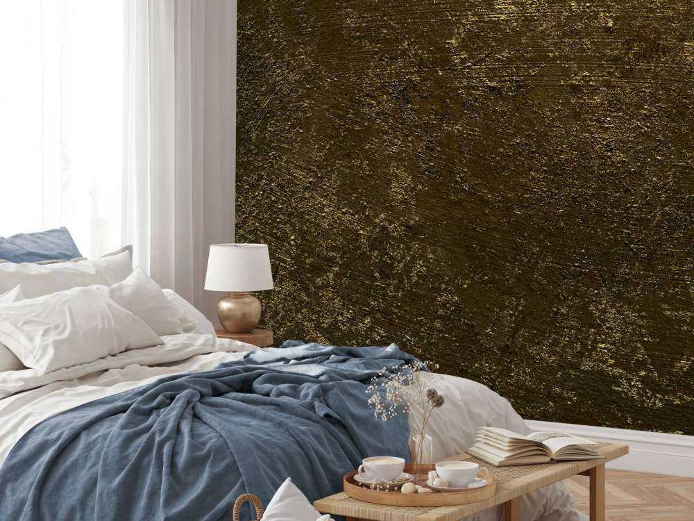 Une structure dorée et rayonnante