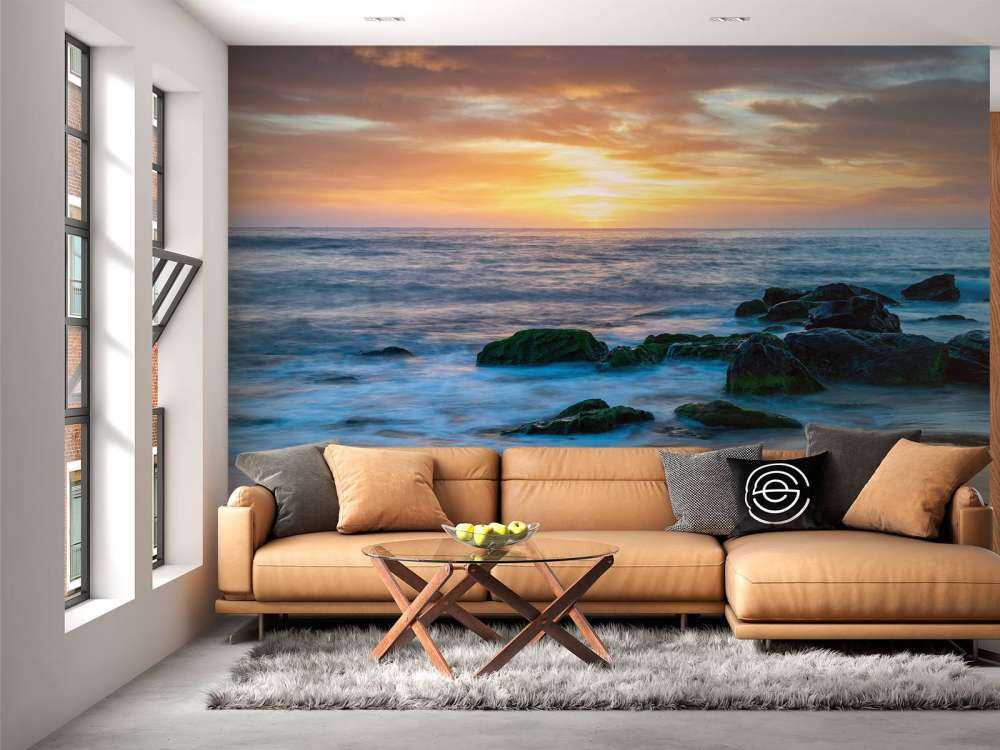 Lever de soleil romantique