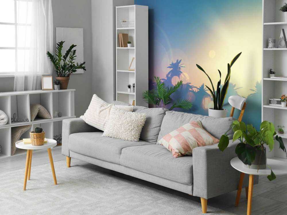 Palmiers avec effet rétro