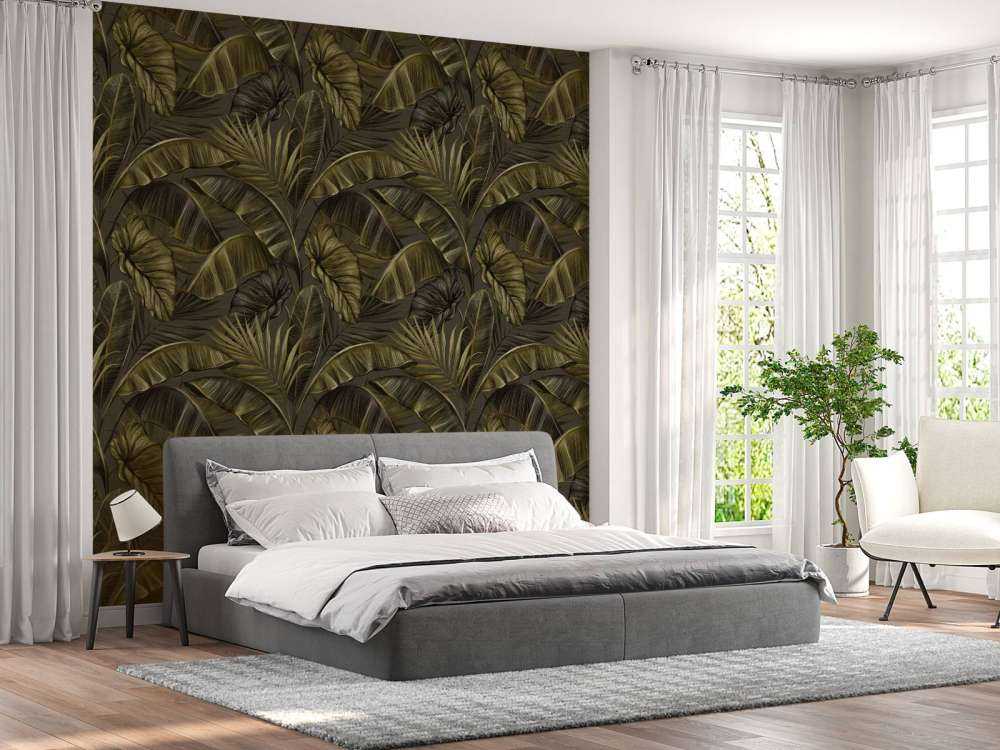 Feuilles de bananier foncé