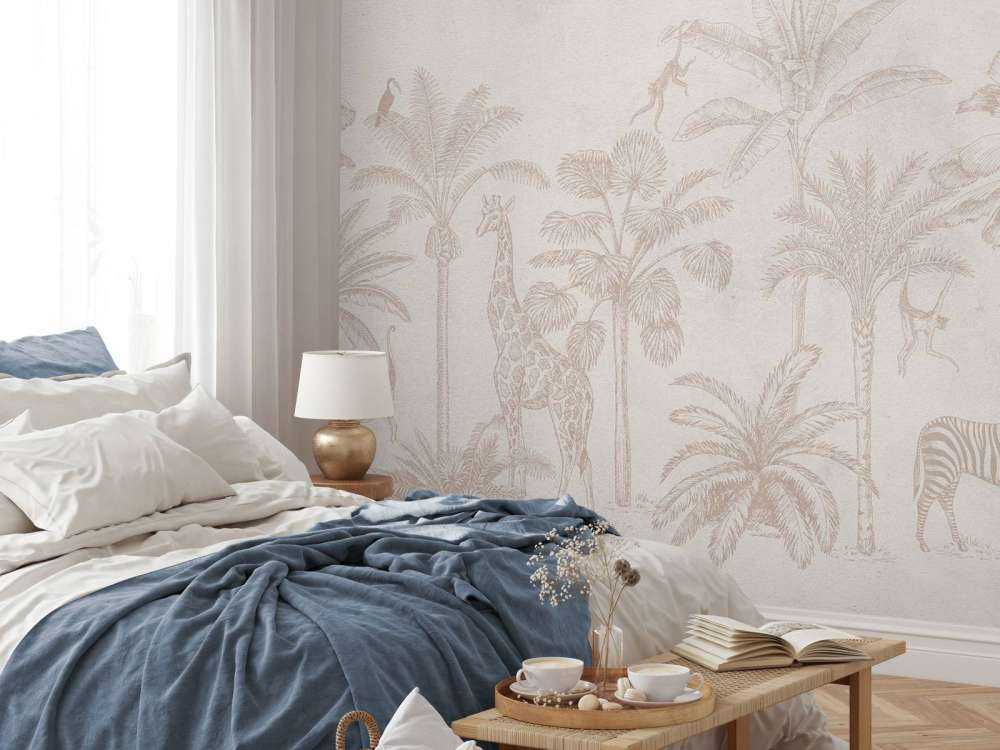 Animal tropical jungle taupe