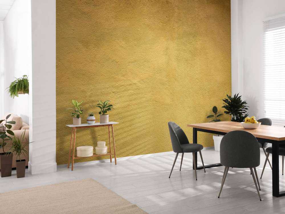 Mur en jaune ocre