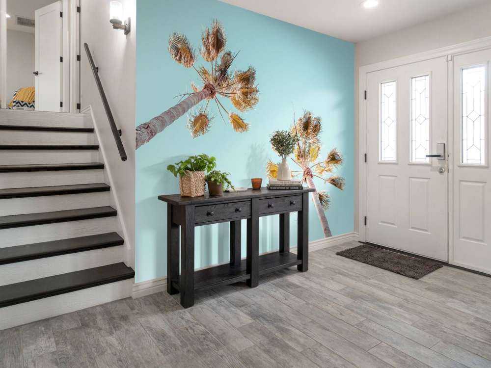 Palmiers avec ciel bleu