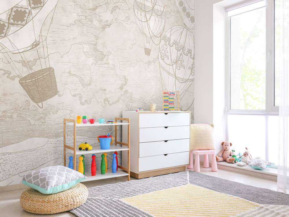 Montgolfières au-dessus de la ville