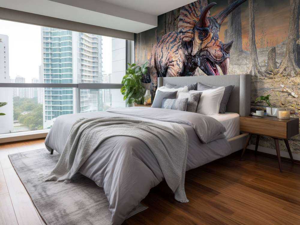 Torosaurus dans une zone déserte