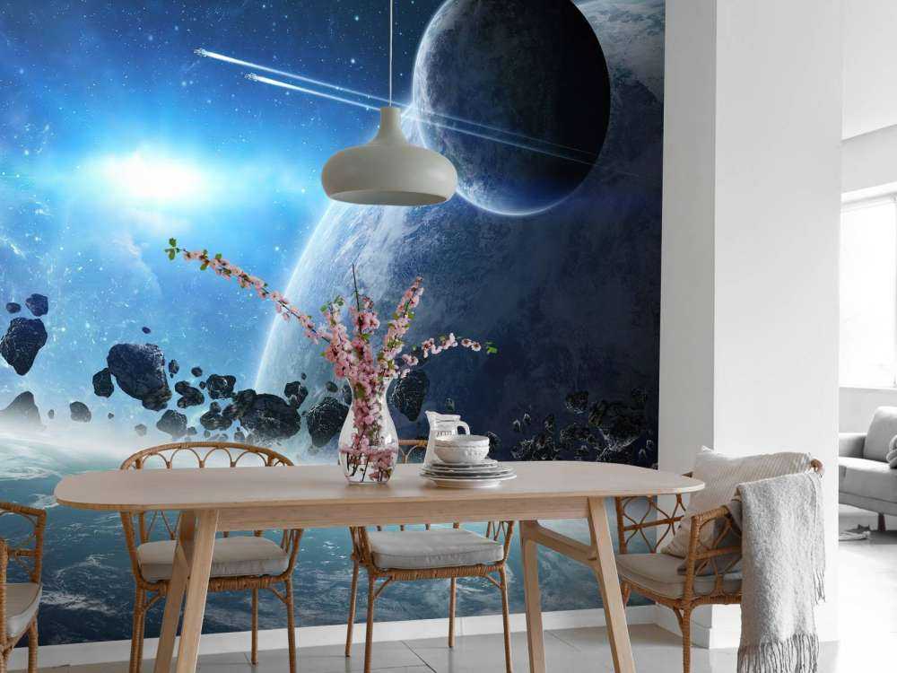 Lever de soleil dans l'espace