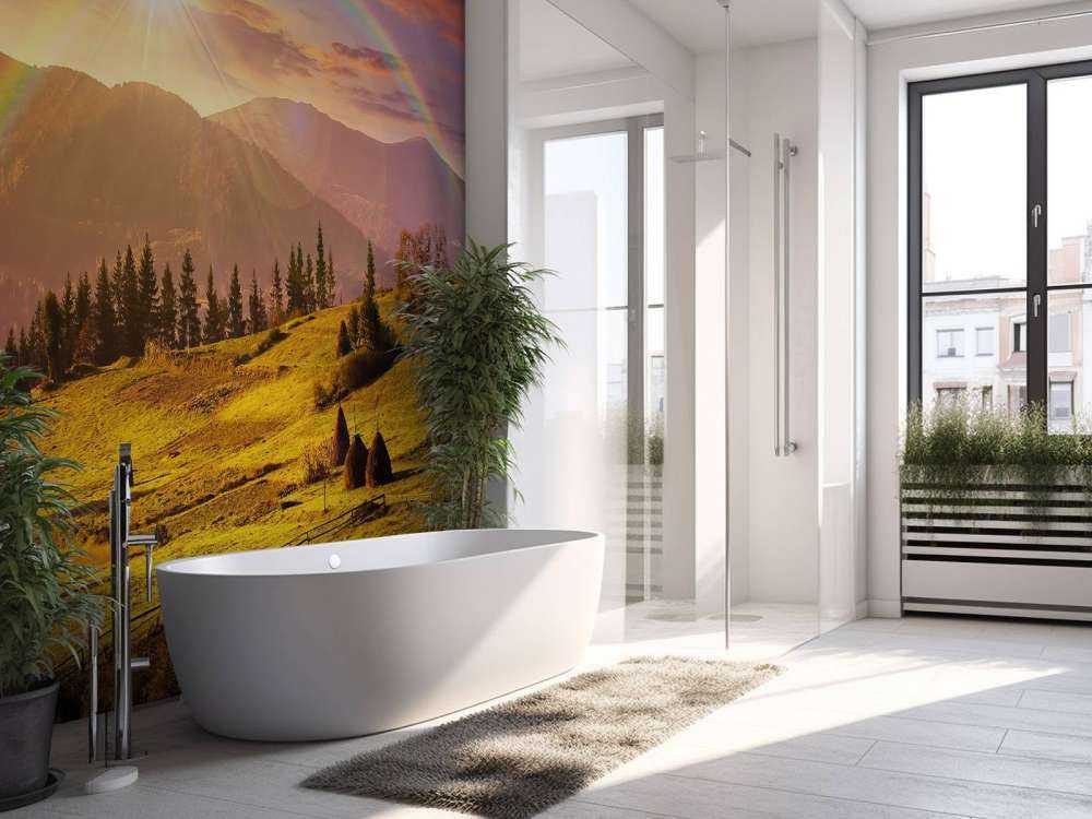 Meules&#x20;de&#x20;foin&#x20;dans&#x20;un&#x20;paysage&#x20;de&#x20;montagne