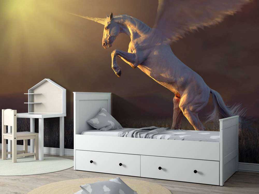 Licorne avec des ailes