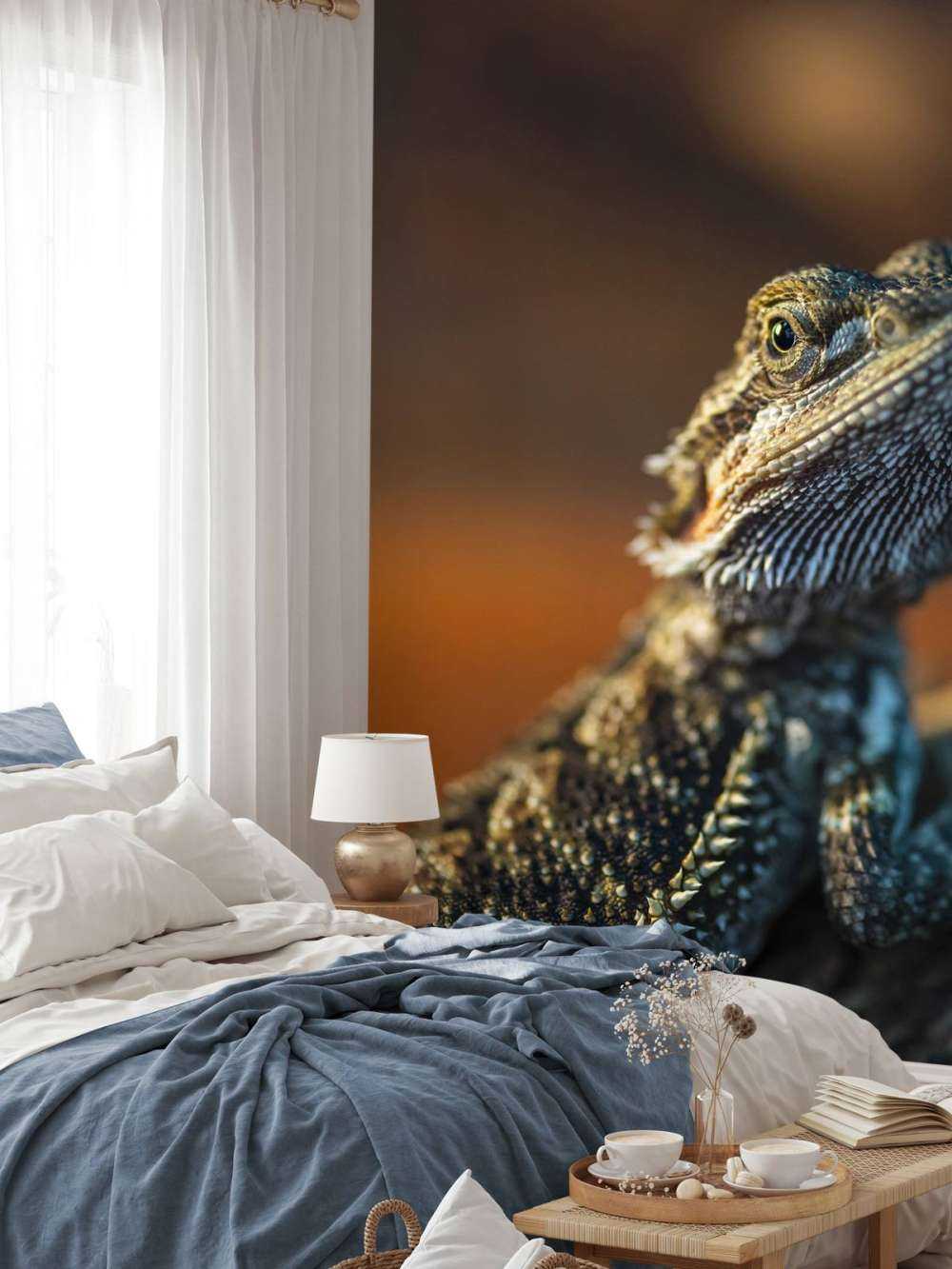 Gros plan d'un caméléon