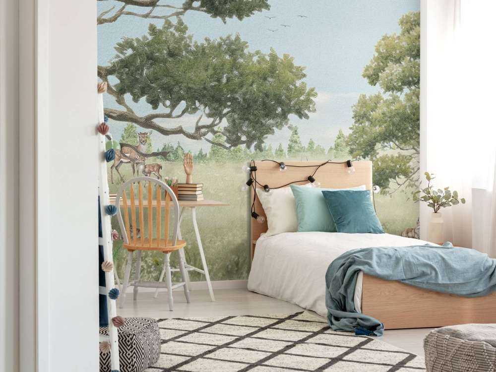 Paysage avec animaux