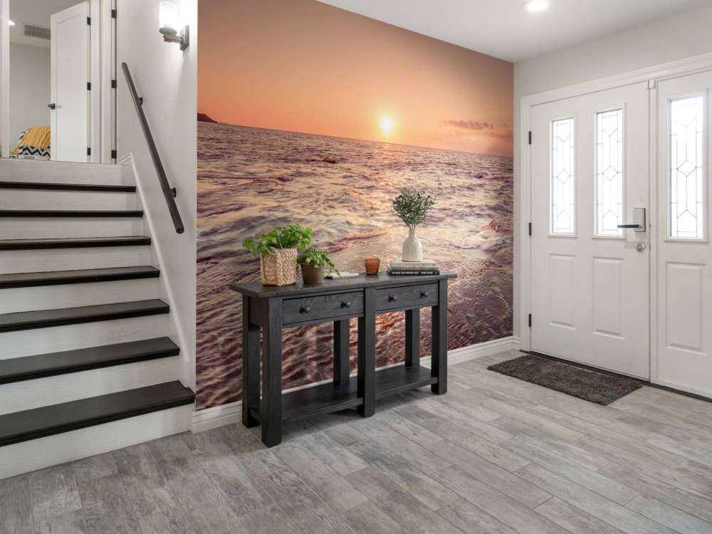 Coucher de soleil sur plage