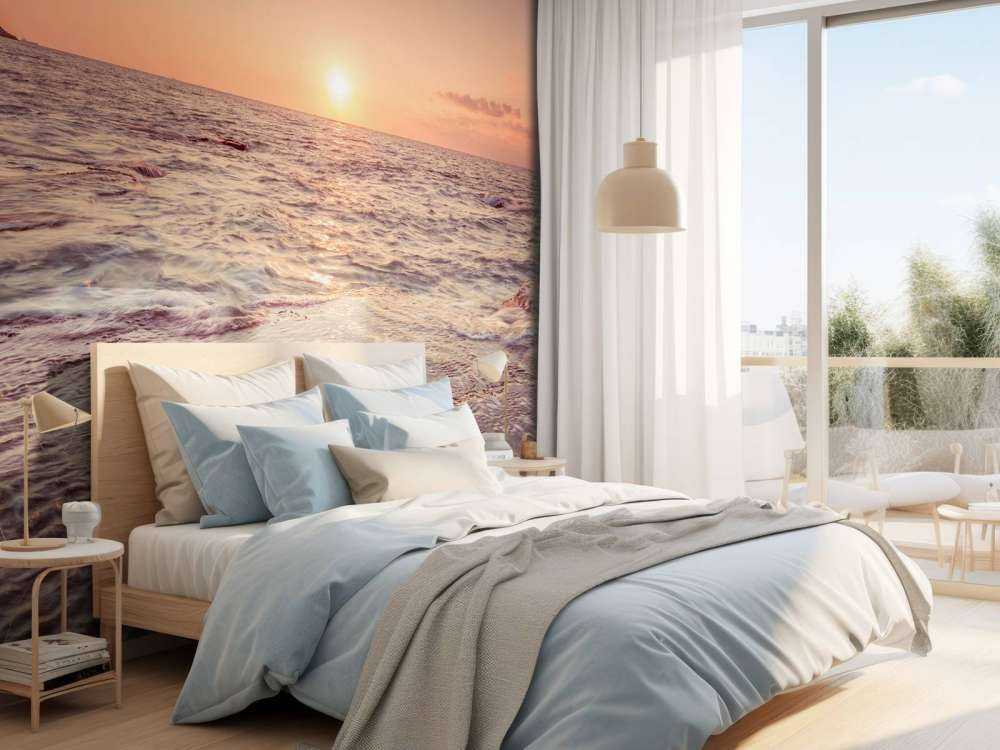 Coucher de soleil sur plage