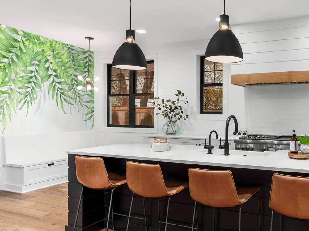 Texture de feuilles tropicales