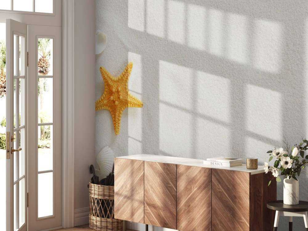 Étoile de mer sur sable blanc