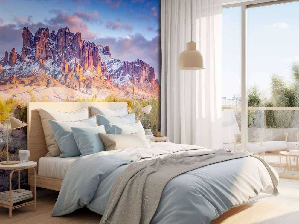 Cactus dans un paysage de montagne