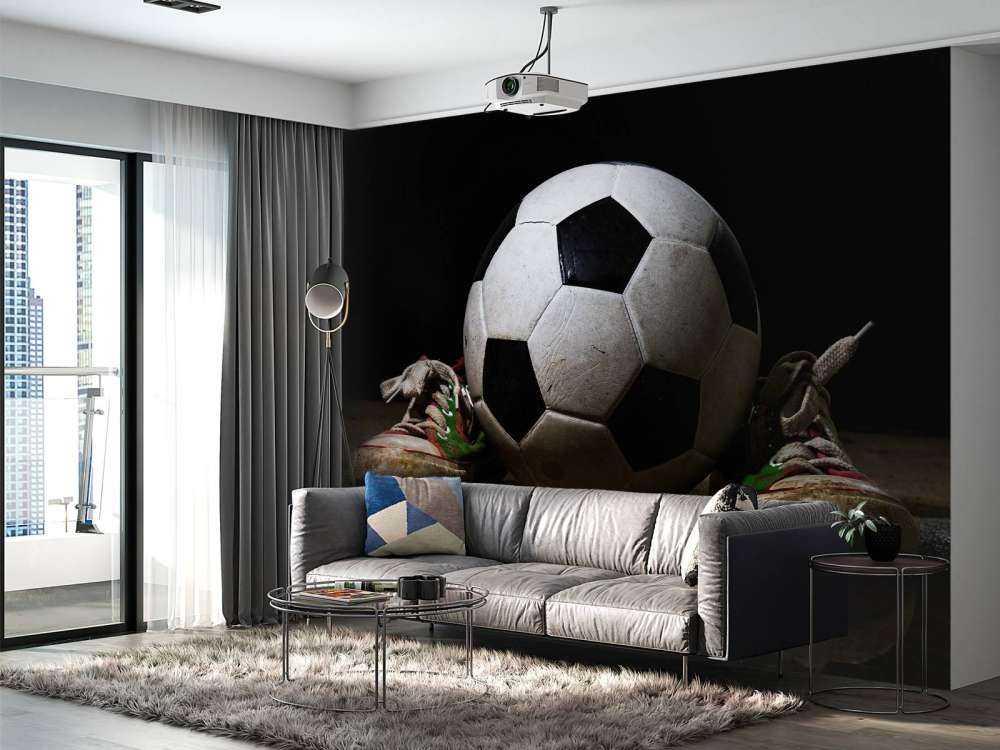 Football entre deux baskets