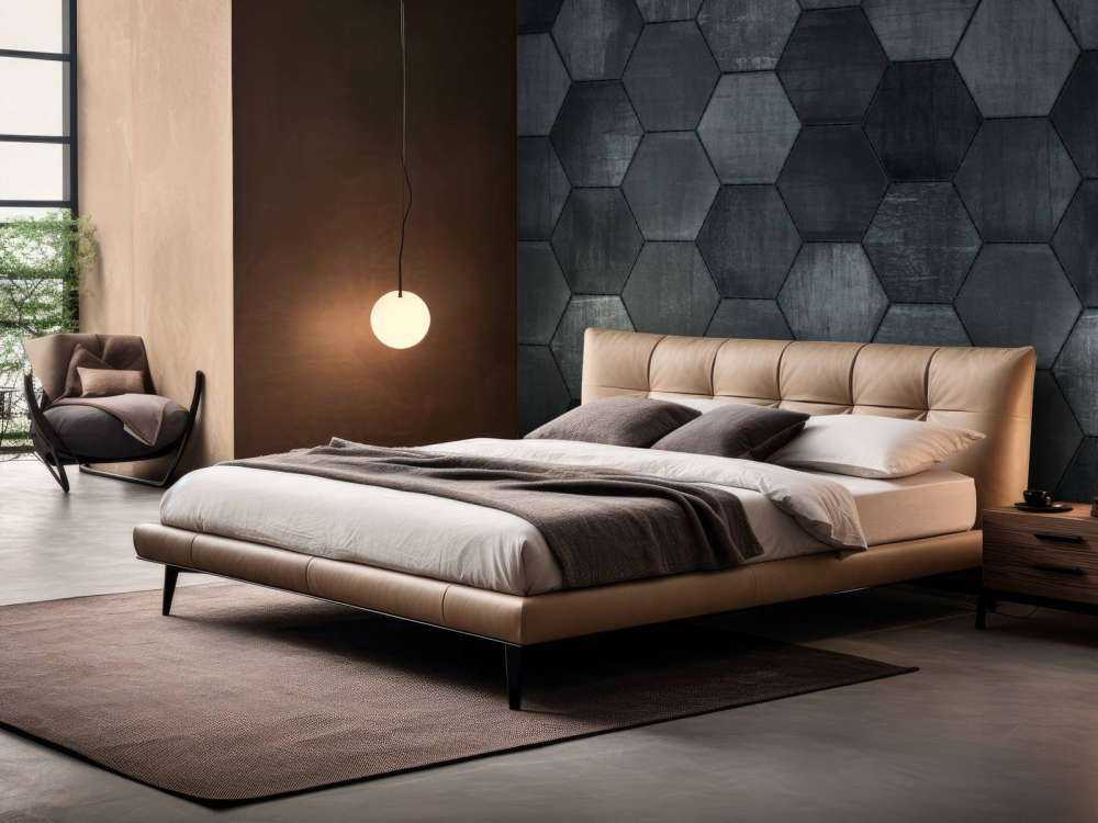 Hexagones en pierre grise