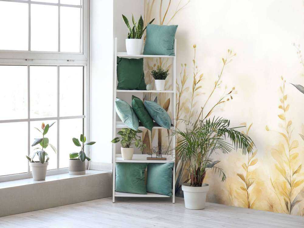 Jardin de paix - jaune doré