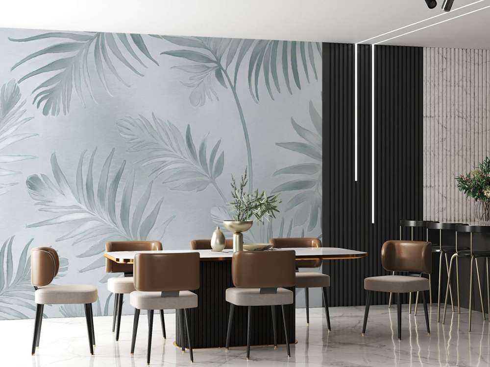 Feuilles dorées sur un beige doux et sombre