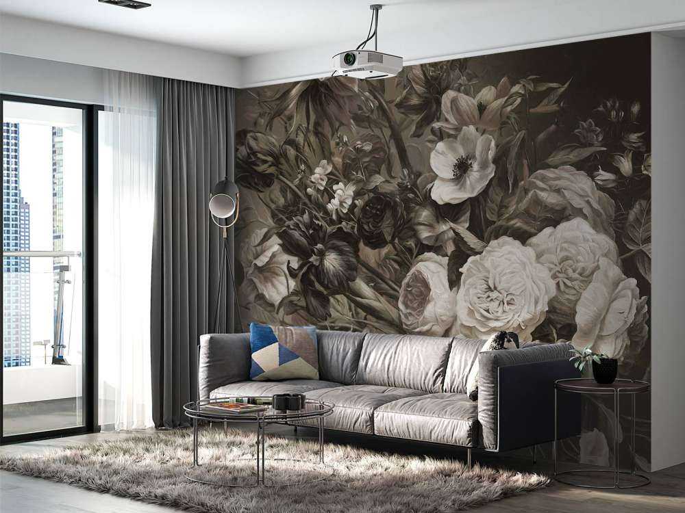 Grand bouquet sépia