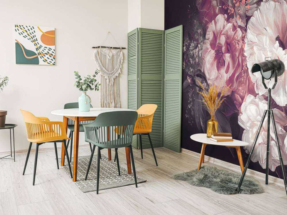 Bouquet avec lilas rouge