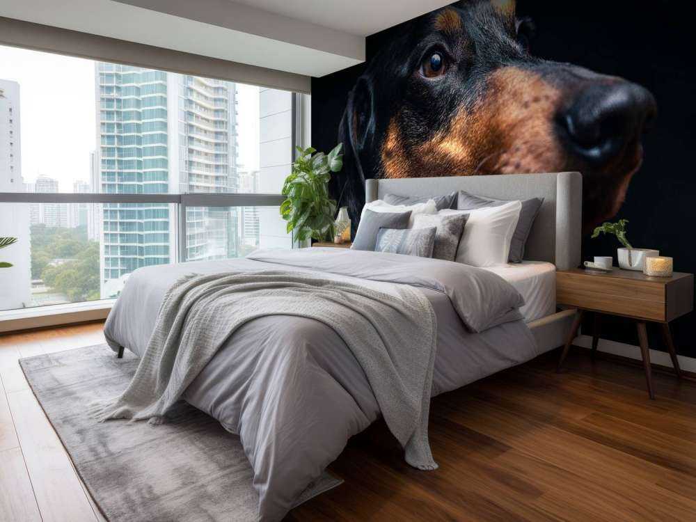 Portrait de fier teckel