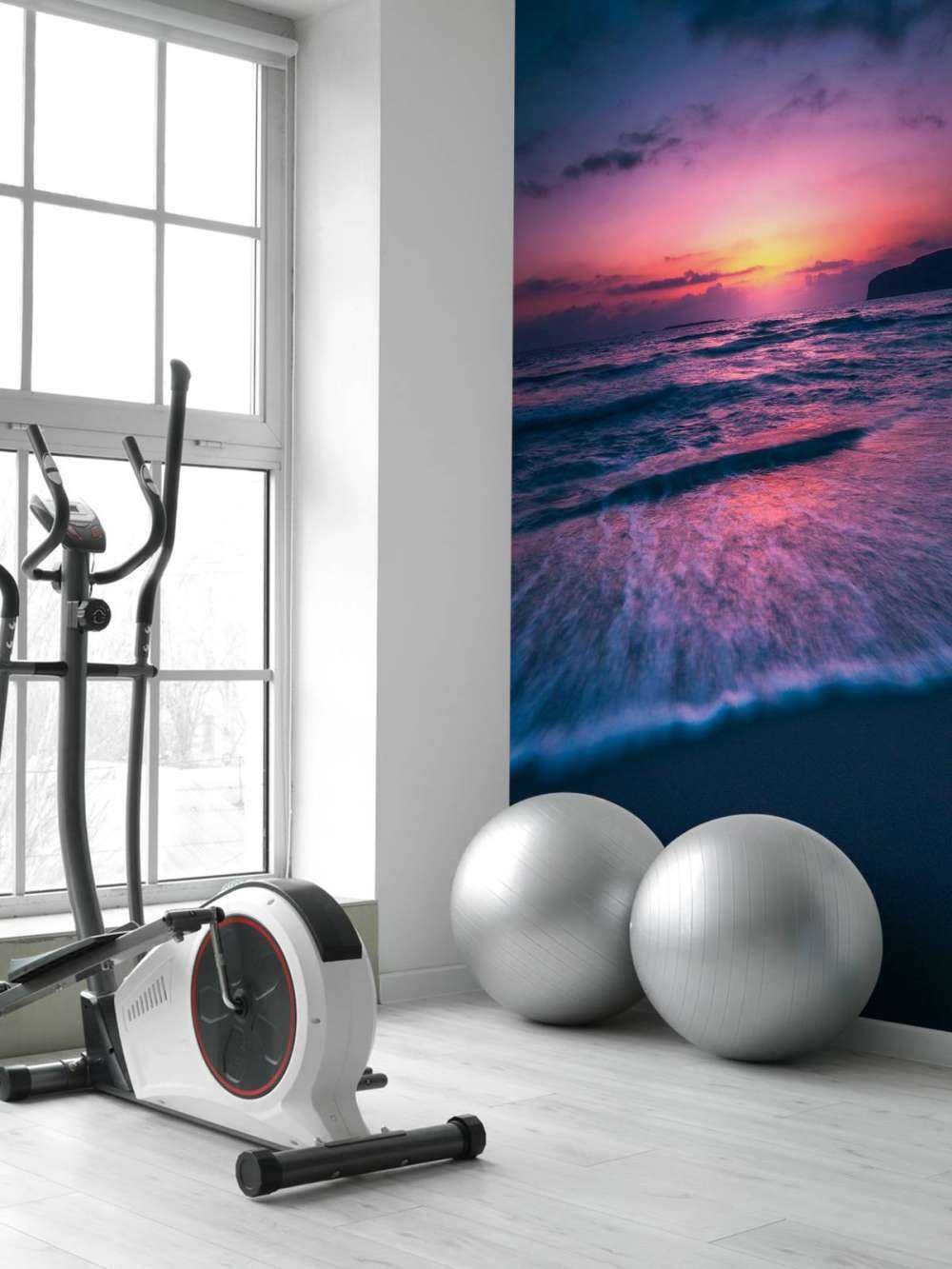 Lueur du soir sur la côte violette