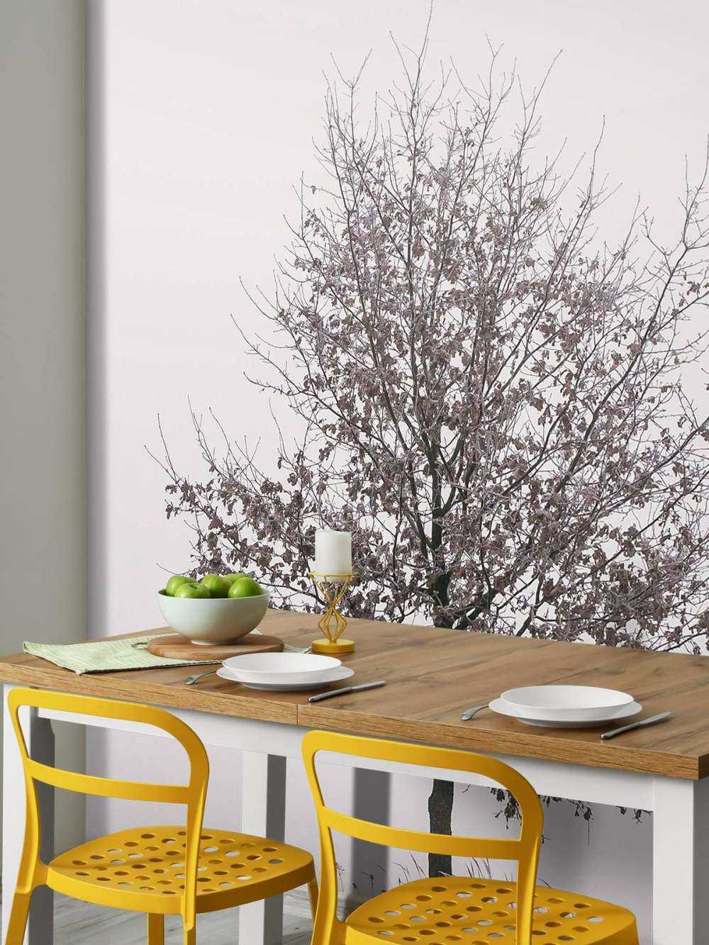 Paysage d'hiver minimaliste