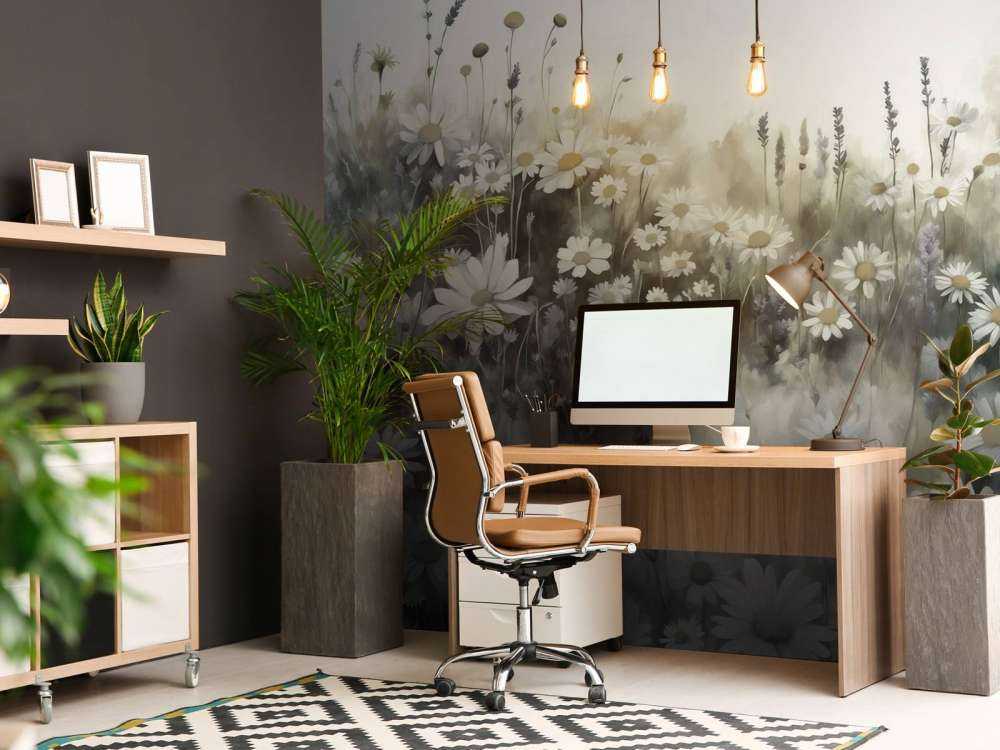 Prairie Verte de Marguerites Silencieuses