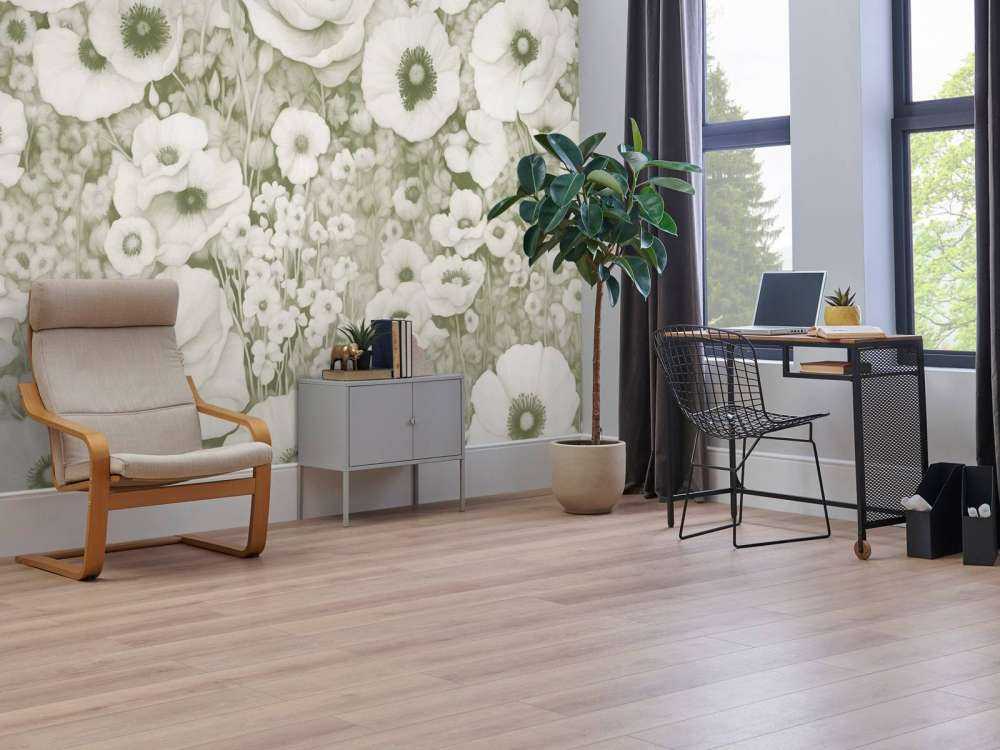 Conte de coquelicot monochrome vert