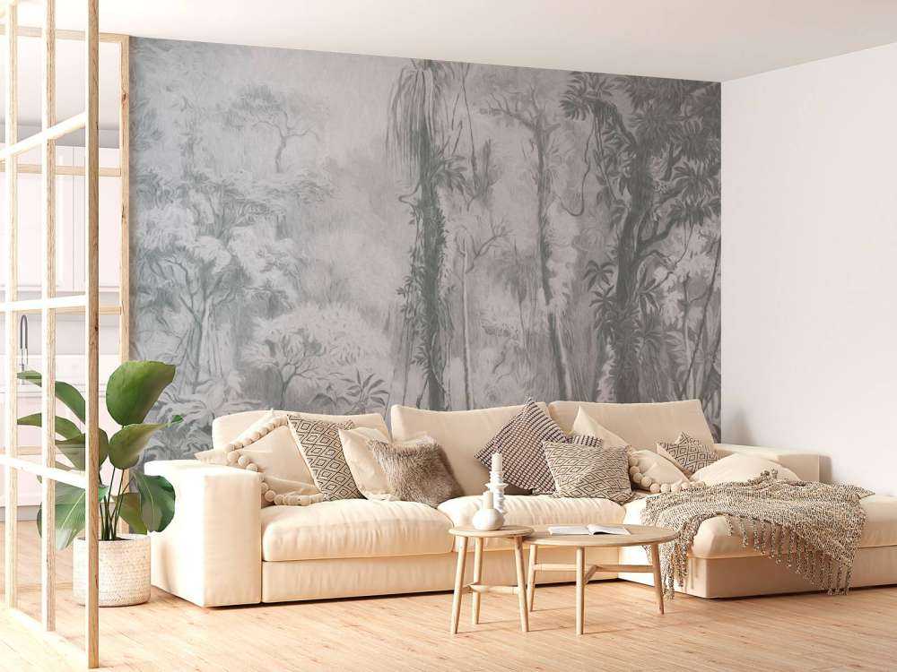 Forêt tropicale - bleu