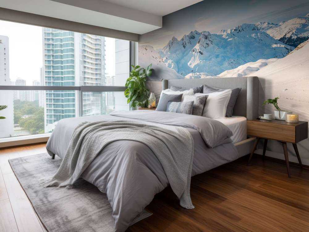 Aube sur des pistes fraîches