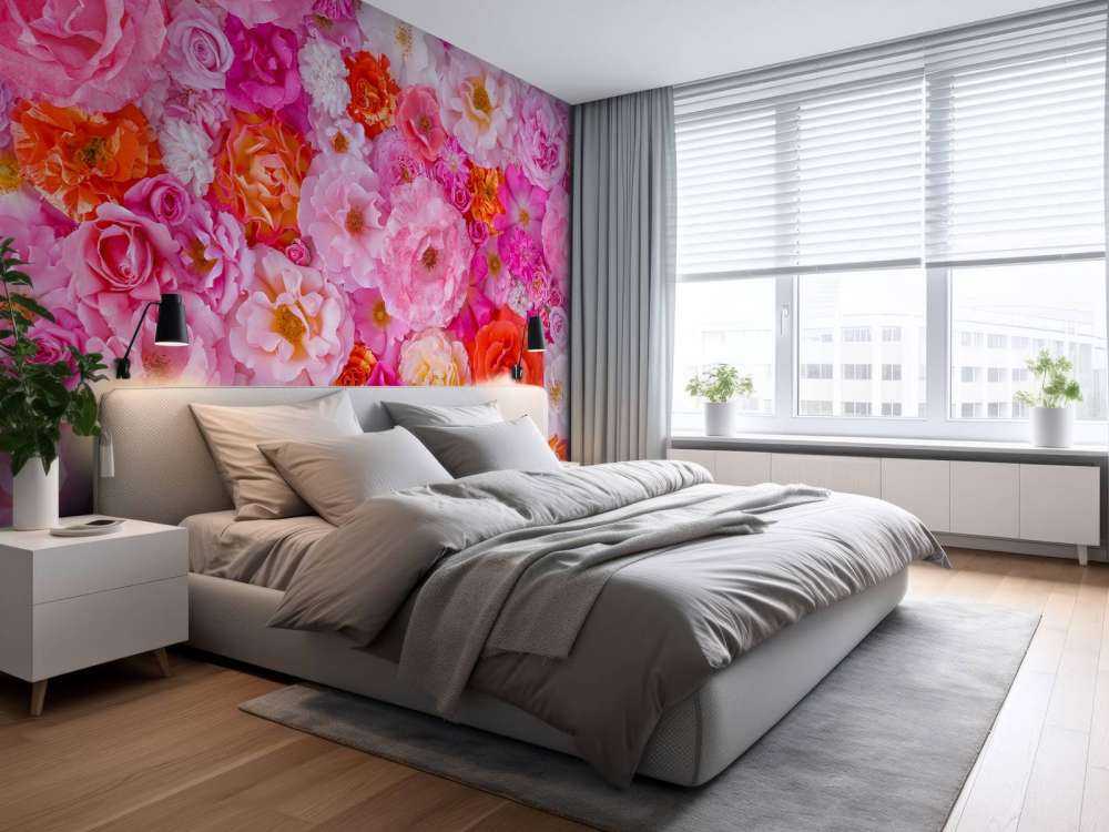 Plein cadre de variété de roses de jardin, fond de fleurs