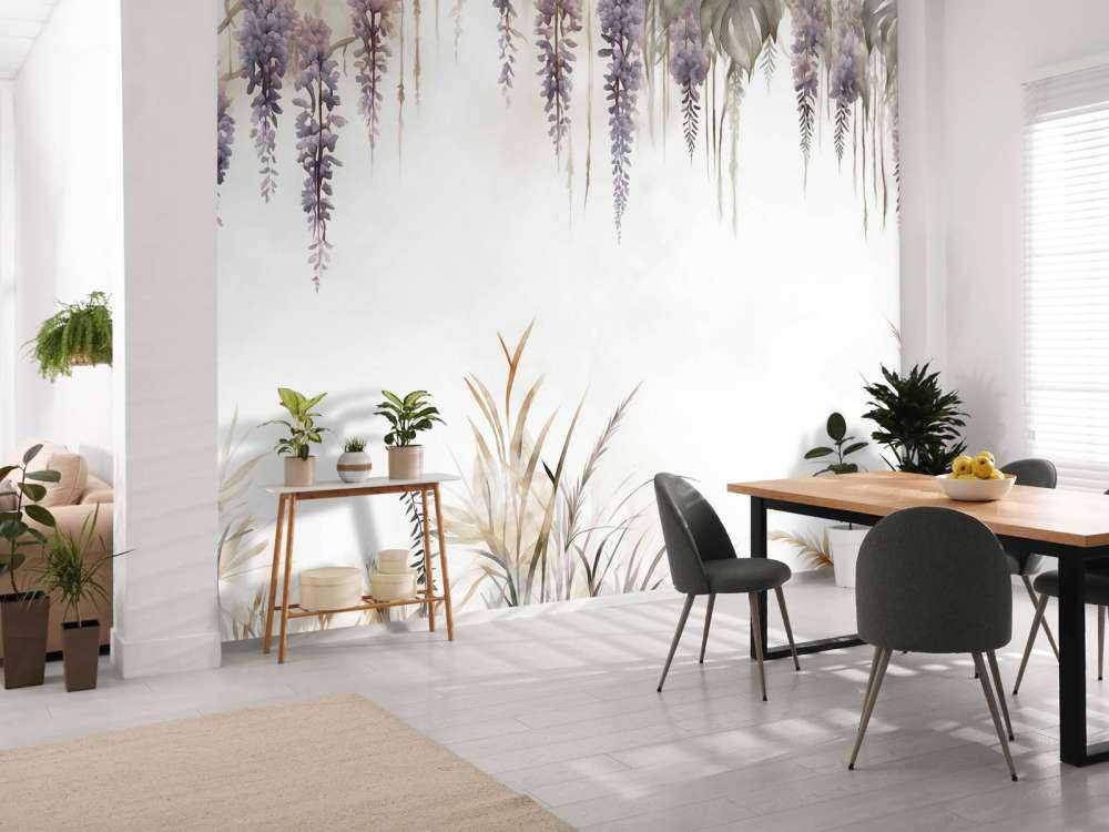 Glycine et Graminées Beige