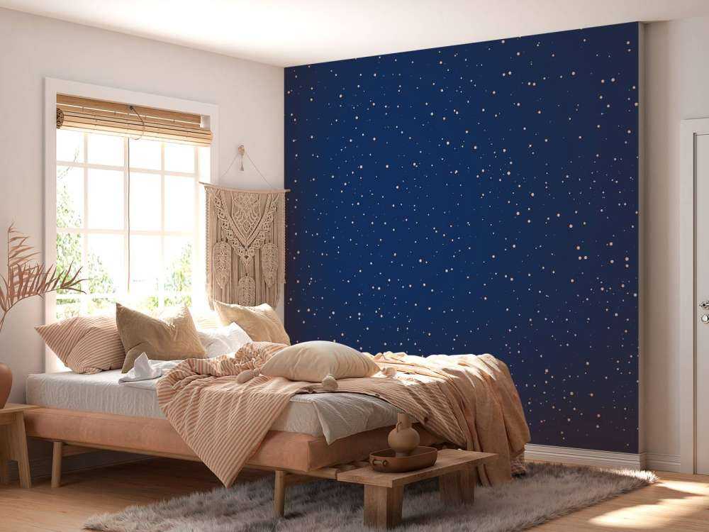 Nuit calme pleine d'étoiles