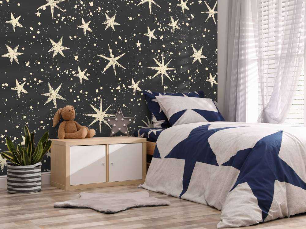 Nuit étoilée vintage scintillante