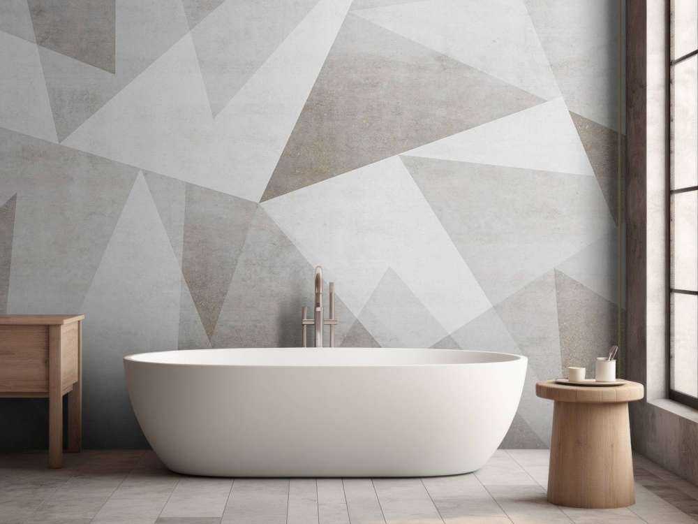 Jeu de lumière géométrique aspect béton