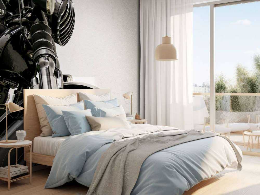 Gros plan sur le moteur