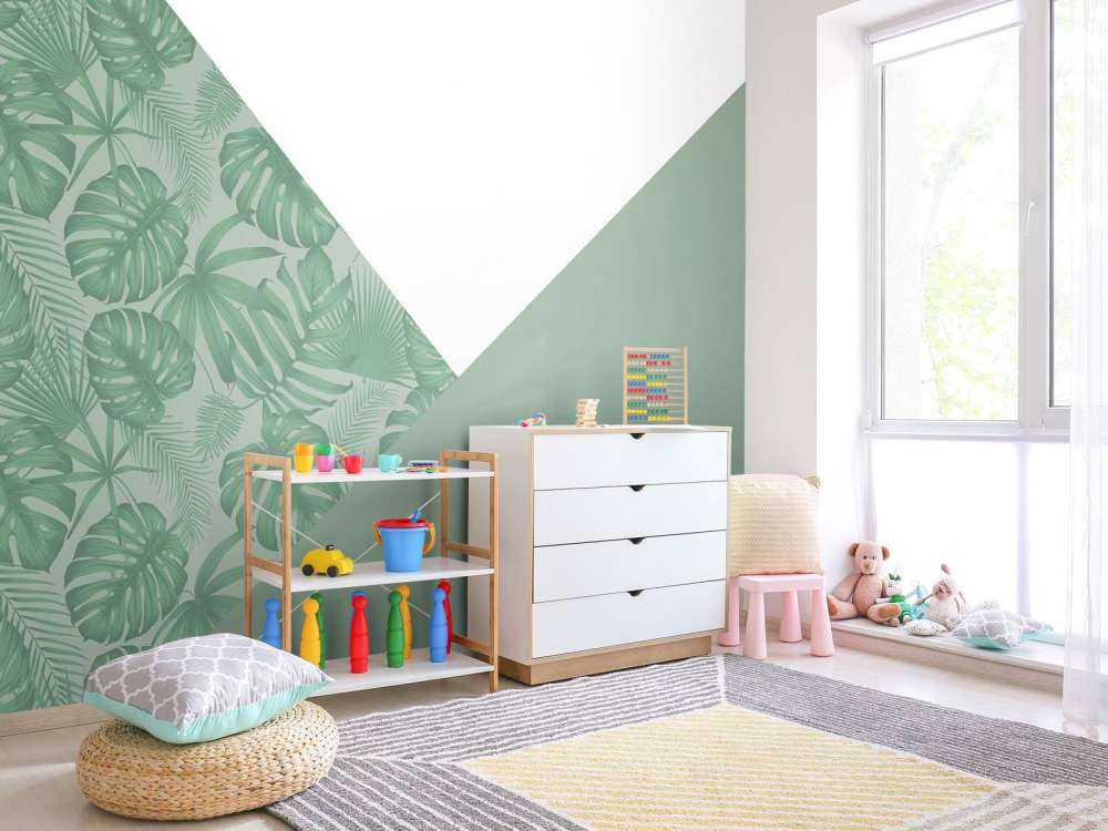 Triangles avec motif de jungle