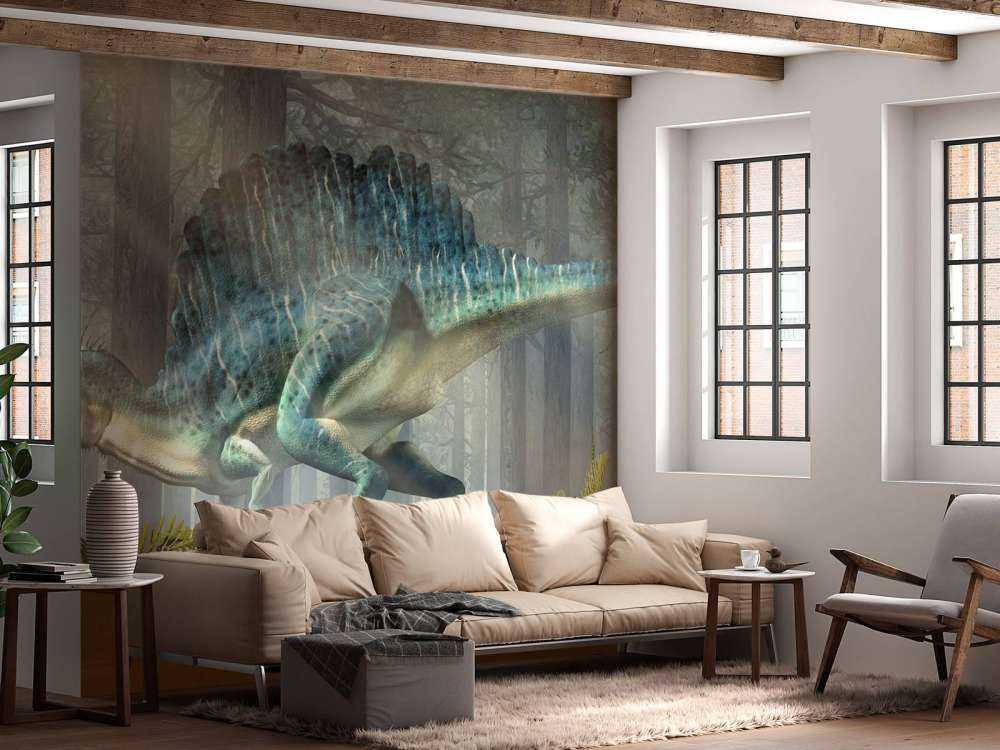 Spinosaur dans une forêt