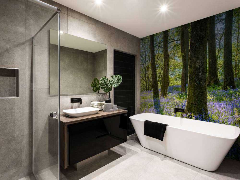 Panorama printanier en forêt