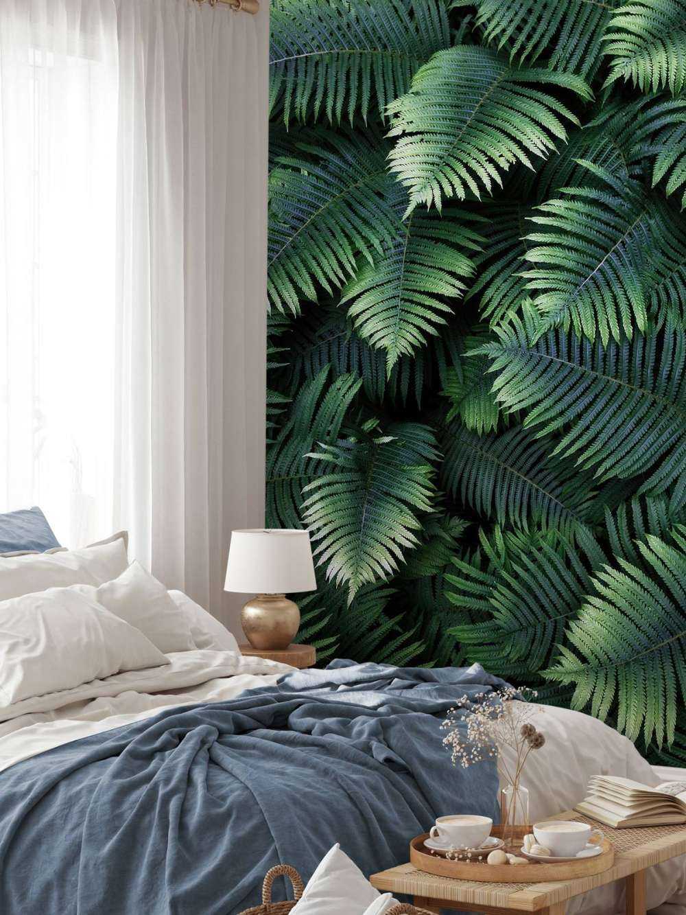 Grandes feuilles de palmier