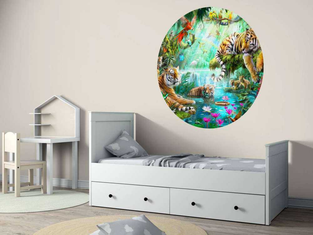 Tigers and Cubs in Lagoon