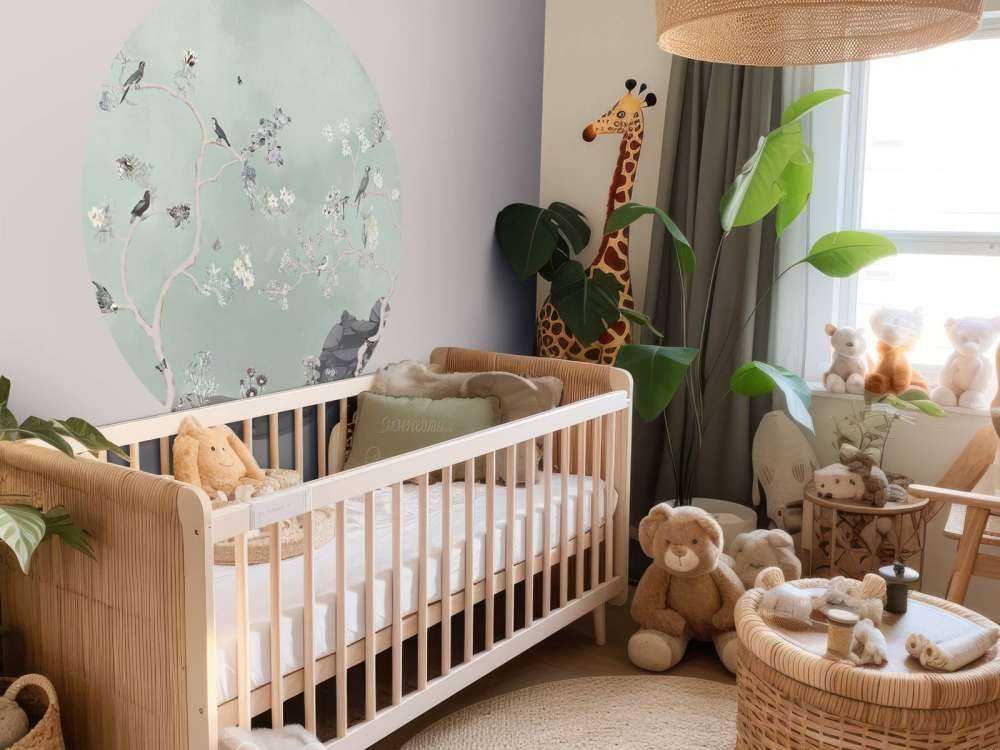 Birds in Garden Panorama 9