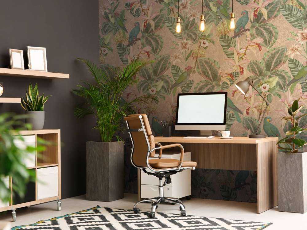 Oiseaux et perroquets de la jungle tropicale - terracotta